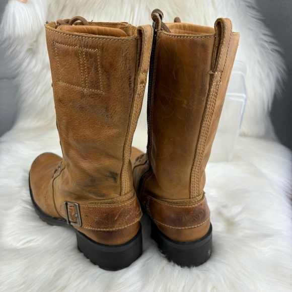 TIMBERLAND CHARLES TALL LACE UP BOOTS WITH ZIPPER SIZE 7 WOMAN - Picture 4 of 16